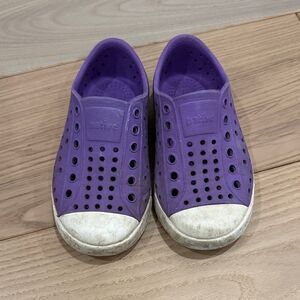Native Kids Purple Slip-On Sneakers